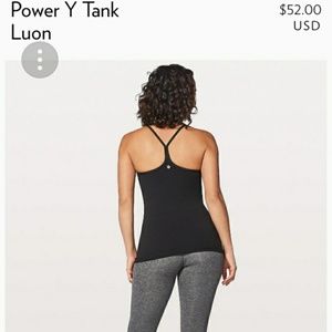 Lululemon power Y tank